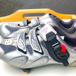 Specialized Road Women’s Silver Pink Cycling Cleats Size 38/7US